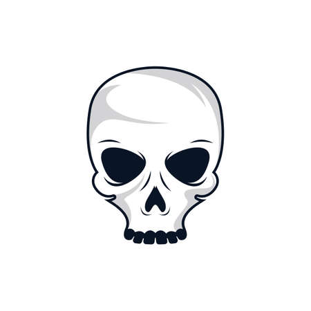 Skull vector icon illustration designのイラスト素材