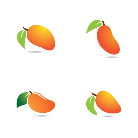Mango fruit vector icon illustration designのイラスト素材