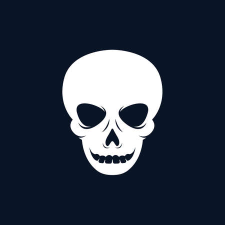 Skull vector icon illustration designのイラスト素材