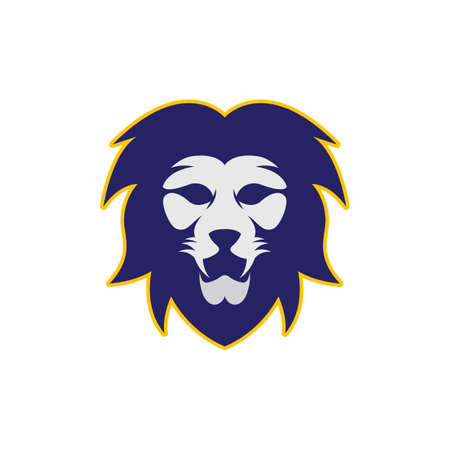 Lion head vector icon illustrationのイラスト素材