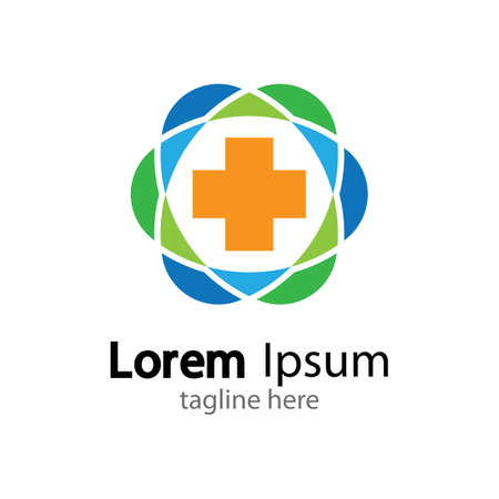 Medical cross vector icon illustration designのイラスト素材