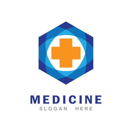 Medical cross vector icon illustration designのイラスト素材