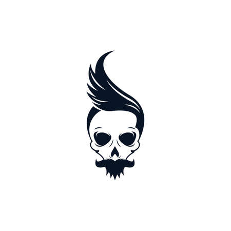 Skull vector icon illustration designのイラスト素材