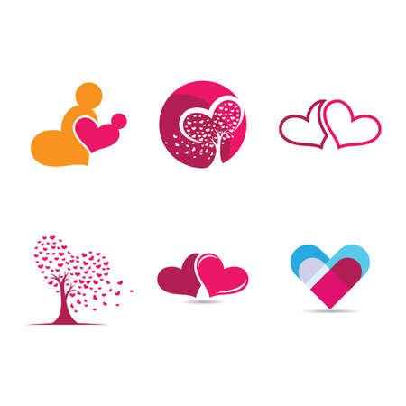Love vector icon illustration designのイラスト素材