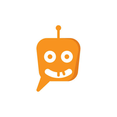 Chat bot icon vector illustration designのイラスト素材