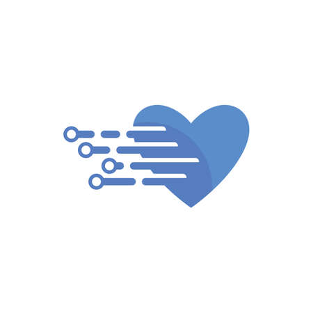 Love technology circuit icon vector illustration designのイラスト素材