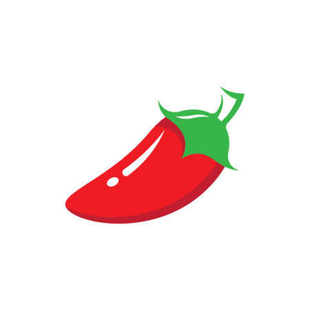Hot chili logo vector icon illustrationのイラスト素材