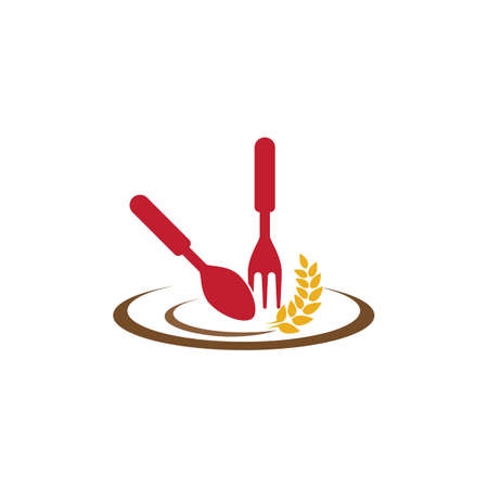 Restaurant logo vector icon designのイラスト素材