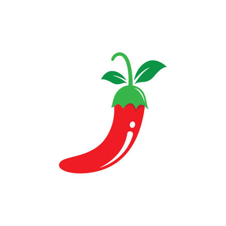 Hot chili logo vector icon illustrationのイラスト素材