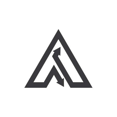 Letter a symbol illustration design
