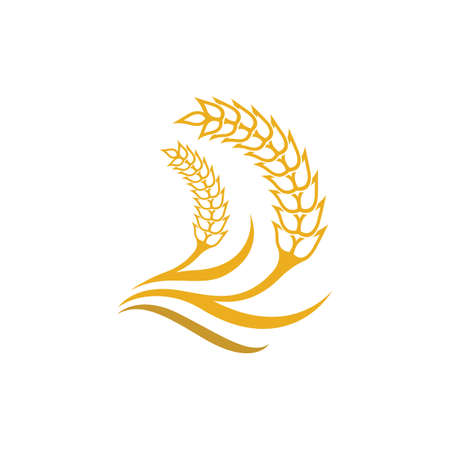 Wheat vector icon illustration designのイラスト素材