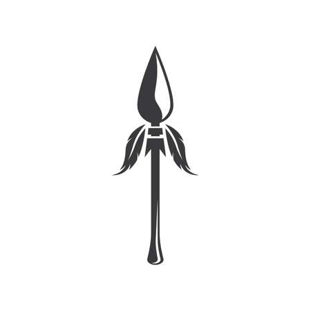 Spear logo icon vector designのイラスト素材