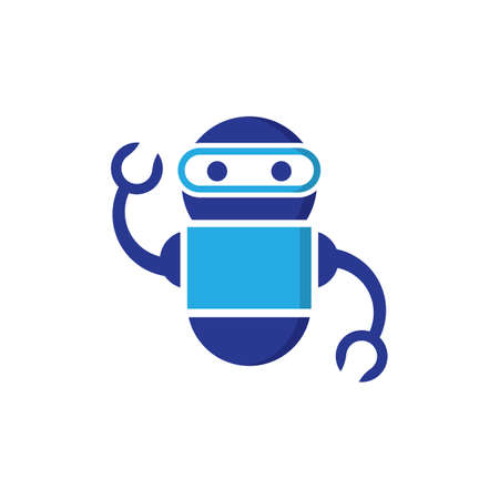 Robot vector icon illustration designのイラスト素材