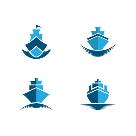 Cruise ship symbol vector icon illustrationのイラスト素材