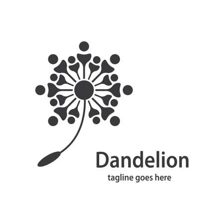 Dandelion symbol vector icon illustration designのイラスト素材