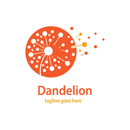 Dandelion symbol vector icon illustration designのイラスト素材