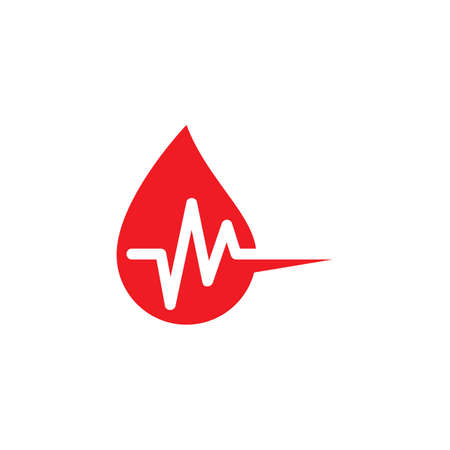 Blood vector icon illustration designのイラスト素材