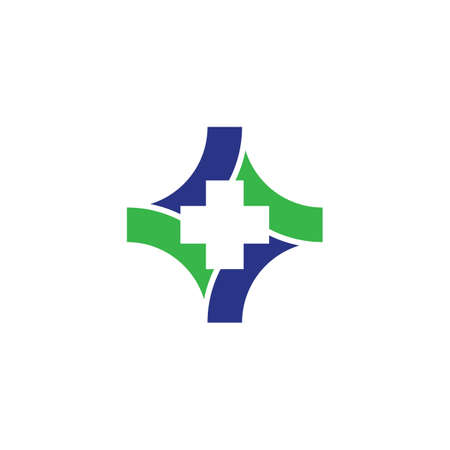 Medical cross symbol vector icon illustration designのイラスト素材