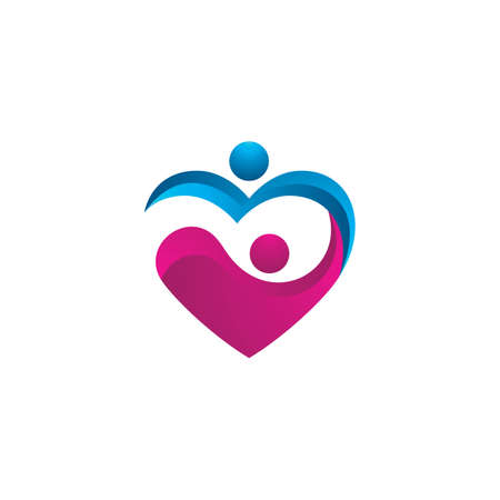 Community care symbol vector icon illustration designのイラスト素材