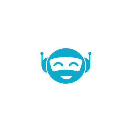 Robot  logo vector icon illustration designのイラスト素材