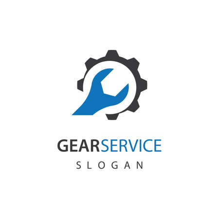 Gear service logo images illustration designのイラスト素材