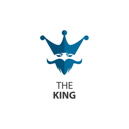 The king logo images illustration designのイラスト素材