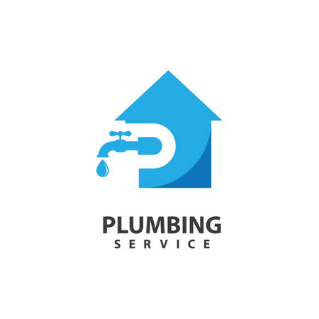 Plumbing service logo images illustration designのイラスト素材