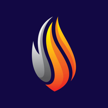 Fire logo images  illustration designのイラスト素材