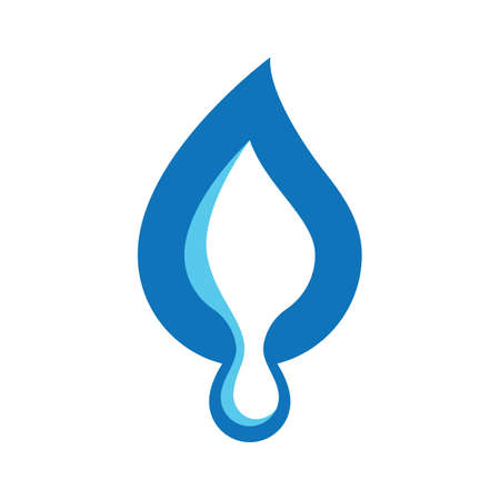 Water drop logo images illustration designのイラスト素材