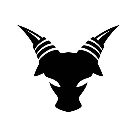 Bull head logo images illustration designのイラスト素材