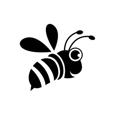 Bee logo images illustration designのイラスト素材
