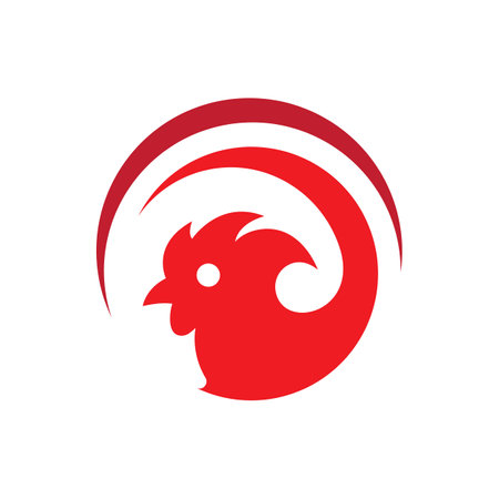 Rooster logo images illustration designのイラスト素材