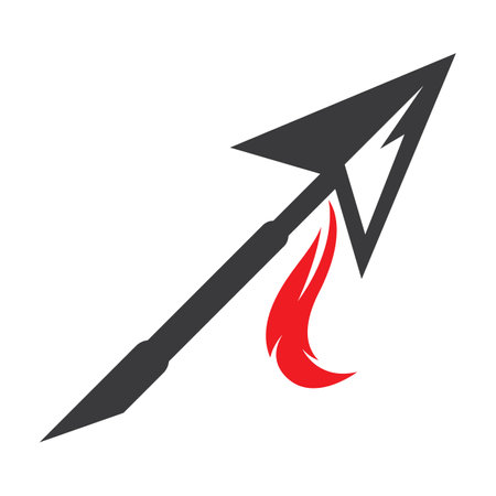 Spear logo images illustration designのイラスト素材