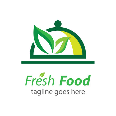 Fresh food logo images illustration designのイラスト素材