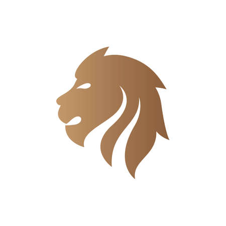 Lion head logo images illustration designのイラスト素材