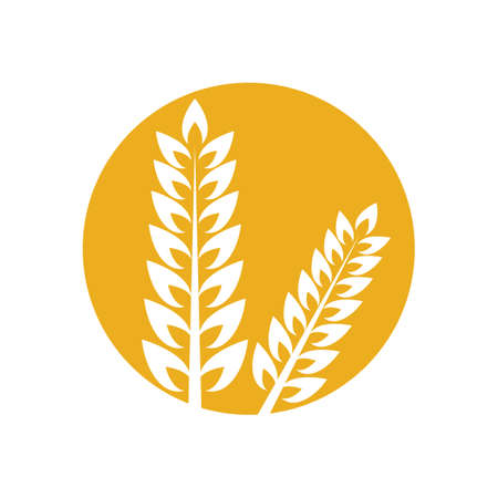 Wheat logo images illustration designのイラスト素材