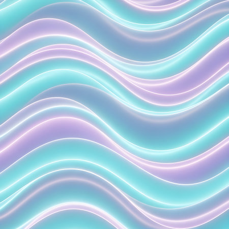 Gentle biotic wave background with translucent luminous bands â excellent for premium app backgrounds and serene posters.の素材