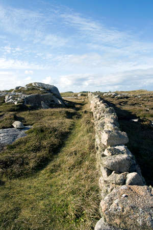 Historic Stonewall in Irelandの写真素材