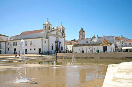 Republic Square in Lagos, Portugalのeditorial素材