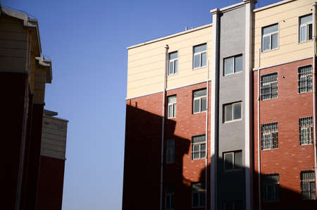 Residential building under the sunのeditorial素材