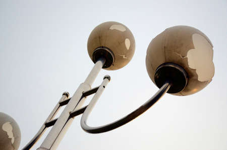 Broken streetlightの写真素材