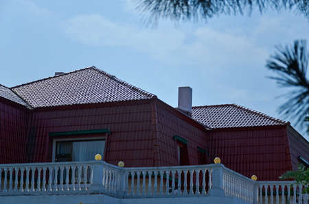 Exterior view of a houseのeditorial素材