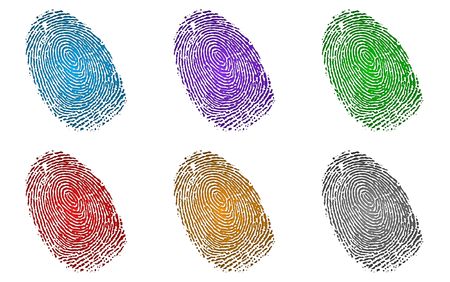 Image of a fingerprint to represent internet securityの写真素材
