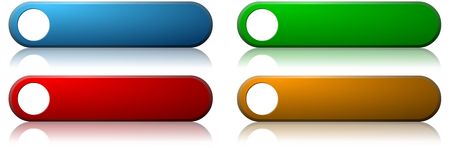 Various web styled buttons including blanks
