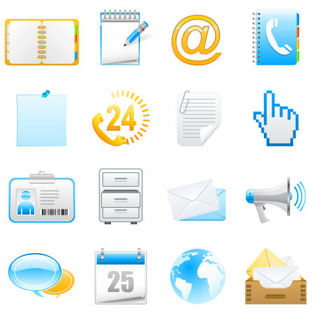 office and communication icon setのイラスト素材