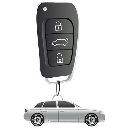 car key ring illustrationのイラスト素材