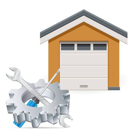 Service stationのイラスト素材