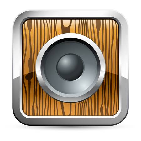 loudspeaker buttonのイラスト素材
