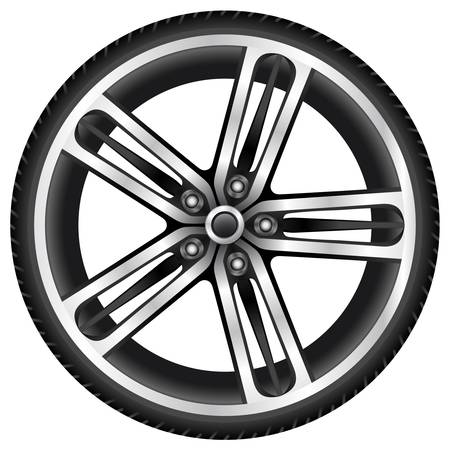 aluminum wheelのイラスト素材