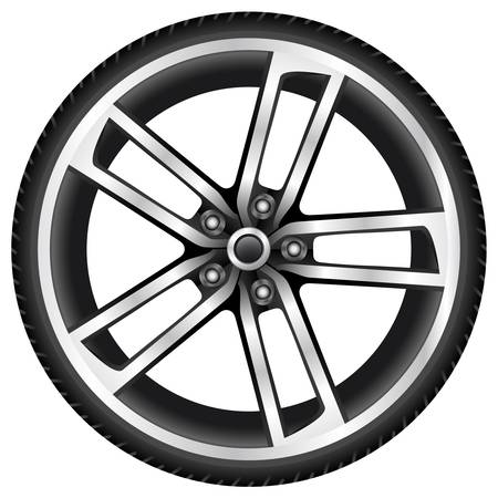 aluminum wheelのイラスト素材